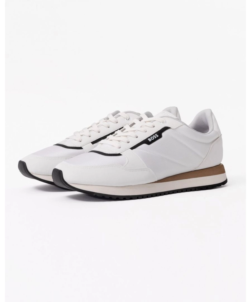 Hugo Boss Kai Runn Mens Trainers - White - Size UK 9